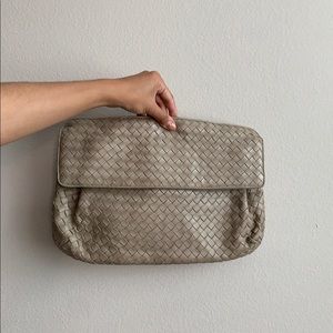 Bottega Veneta Intrecciato Woven Flap Clutch